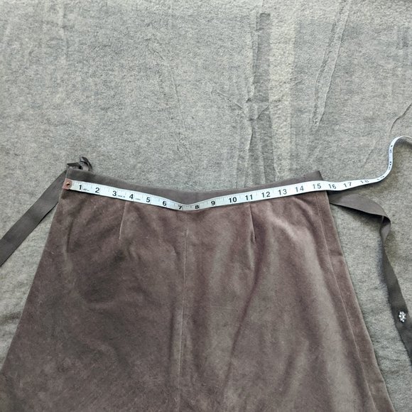 Gap Stretch Mushroom Brown Midi Skirt - Picture 6 of 7